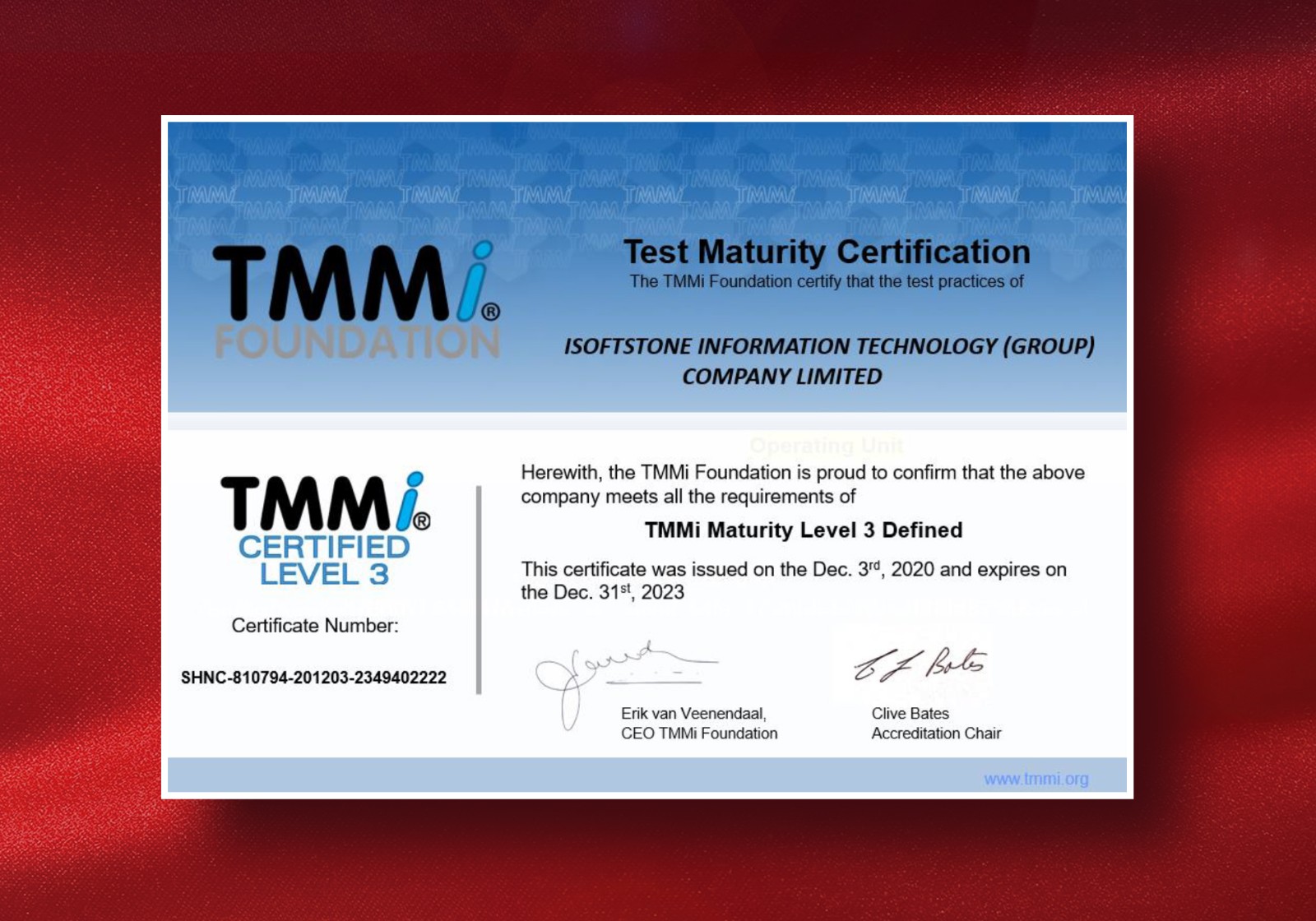 与国际主流技术接轨 云顶集团动力获TMMi3级和CMMI5级双认证